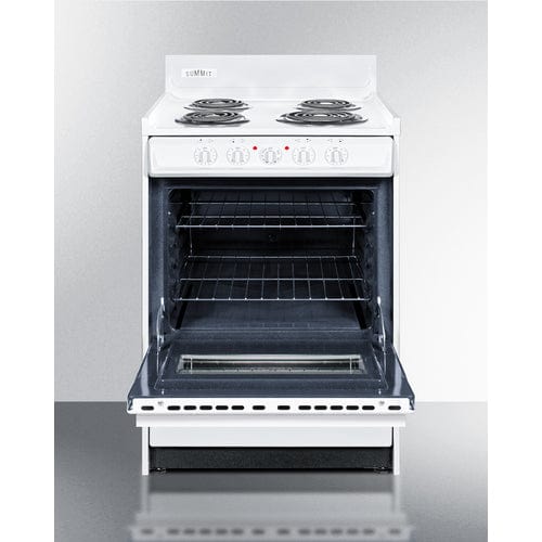 Summit Electric Coil Ranges Summit 24" Wide Electric Coil Top Range WEM610W