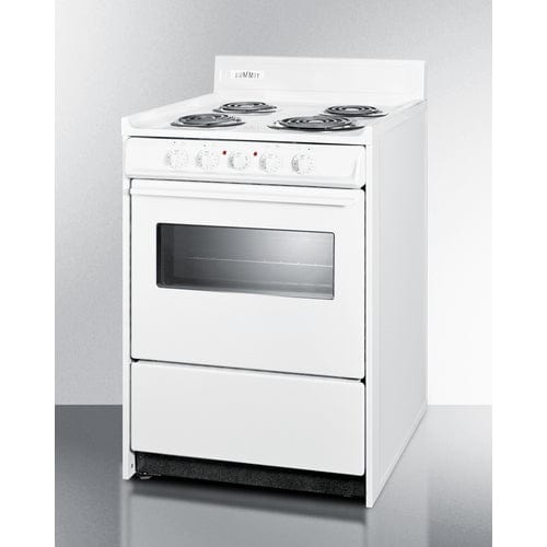 Summit Electric Coil Ranges Summit 24" Wide Electric Coil Top Range WEM610W