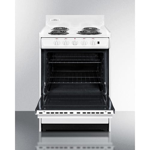 Summit Electric Coil Ranges Summit 24" Wide Electric Coil Top Range WEM6171Q