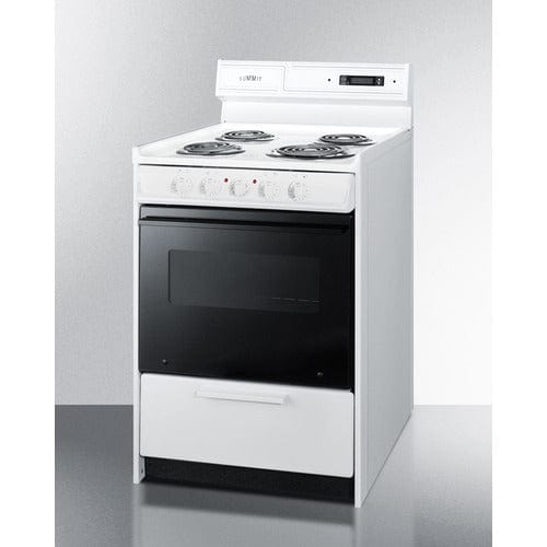 Summit Electric Coil Ranges Summit 24" Wide Electric Coil Top Range WEM630DK