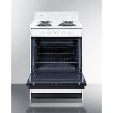 Summit Electric Coil Ranges Summit 24" Wide Electric Coil Top Range WEM630DK