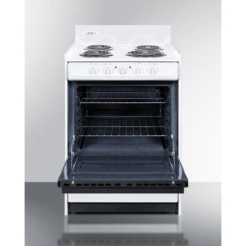 Summit Electric Coil Ranges Summit 24" Wide Electric Coil Top Range WEM630DK
