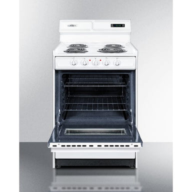 Summit Electric Coil Ranges Summit 24" Wide Electric Coil Top Range WEM630KW