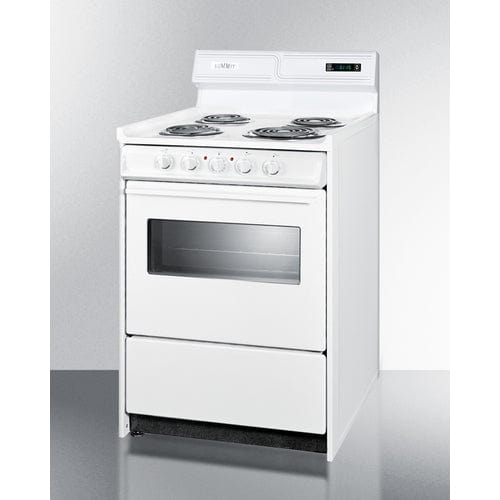 Summit Electric Coil Ranges Summit 24&quot; Wide Electric Coil Top Range WEM630KW