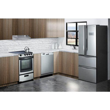 Summit Electric Coil Ranges Summit 24" Wide Electric Range & Convertible Hood REXH24RSS