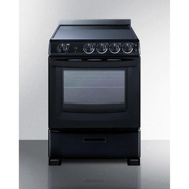 Summit Electric Coil Ranges Summit 24" Wide Electric Smooth-Top Range REX2431BRT