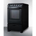 Summit Electric Coil Ranges Summit 24" Wide Electric Smooth-Top Range REX2431BRT