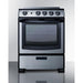 Summit Electric Coil Ranges Summit 24" Wide Electric Smooth-Top Range REX2451SSRT