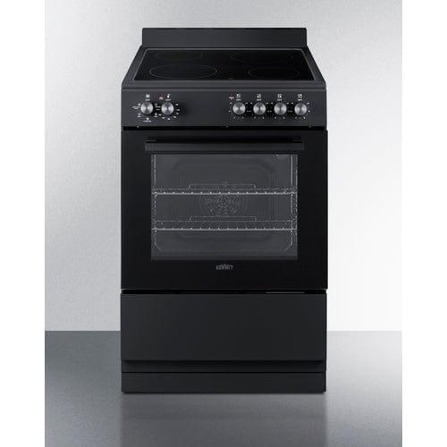 Summit Propane Range /Stove Summit 24" Wide Electric Smooth-Top Range REXT24BL