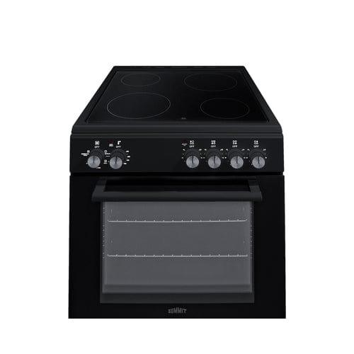 Summit Propane Range /Stove Summit 24" Wide Electric Smooth-Top Range REXT24BL