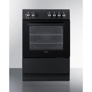 Summit Propane Range /Stove Summit 24" Wide Electric Smooth-Top Range REXT24BL