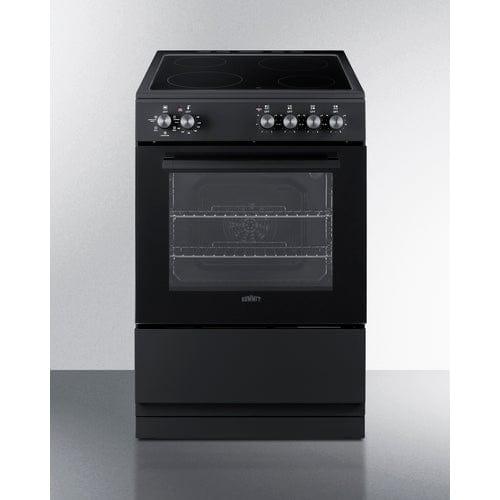 Summit Propane Range /Stove Summit 24" Wide Electric Smooth-Top Range REXT24BL