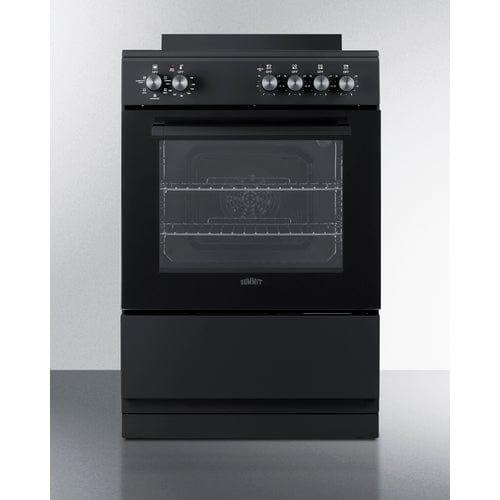 Summit Propane Range /Stove Summit 24" Wide Electric Smooth-Top Range REXT24BL