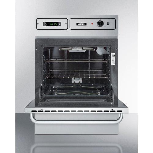 Summit Electric Oven Summit 24" Wide Electric Wall Oven, 115V TEM755BKW
