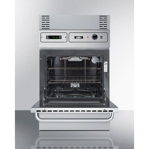 Summit Electric Oven Summit 24" Wide Electric Wall Oven, 115V TEM755BKW