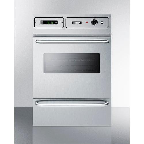 Summit Electric Oven Summit 24&quot; Wide Electric Wall Oven, 115V TEM755BKW