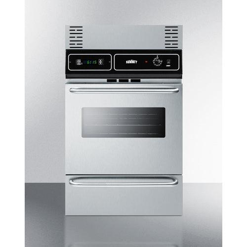 Summit Electric Oven Summit 24&quot; Wide Electric Wall Oven TEM721BKW