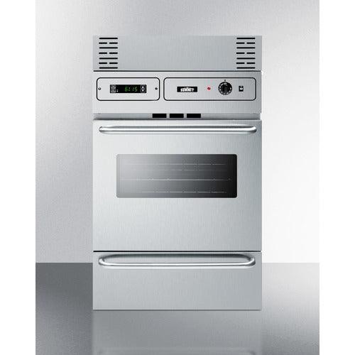 Summit Electric Oven Summit 24" Wide Electric Wall Oven TEM788BKW