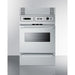 Summit Electric Oven Summit 24" Wide Electric Wall Oven TEM788BKW