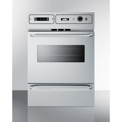 Summit Electric Oven Summit 24&quot; Wide Electric Wall Oven TEM788BKW