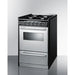 Summit Natural Gas Range/Stove Summit 24" Wide Gas Range, Open Burners TNM6107BRW