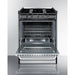 Summit Natural Gas Range/Stove Summit 24" Wide Gas Range, Open Burners TNM6107BRW