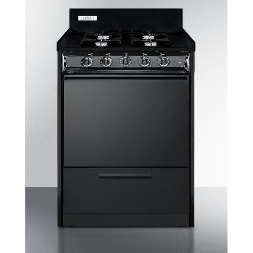 Summit Natural Gas Range/Stove Summit 24&quot; Wide Gas Range, Open Burners TNM6107C