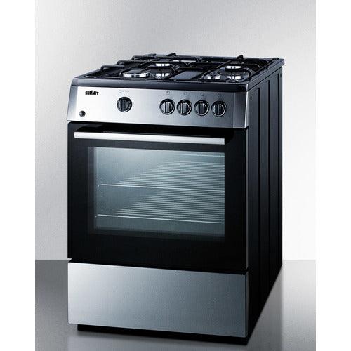 Summit Natural Gas Range/Stove Summit 24&quot; Wide Gas Range PRO24G