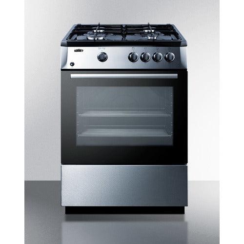 Summit Natural Gas Range/Stove Summit 24&quot; Wide Gas Range PRO24G