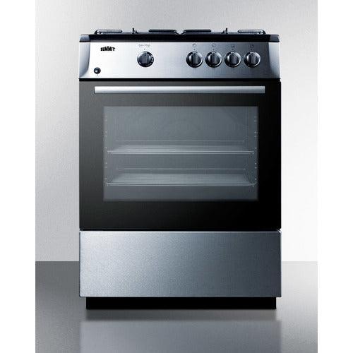 Summit Natural Gas Range/Stove Summit 24" Wide Gas Range PRO24G