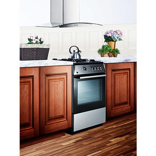 Summit Natural Gas Range/Stove Summit 24" Wide Gas Range PRO24G