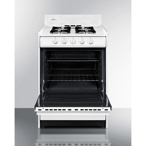 Summit Natural Gas Range/Stove Summit 24" Wide Gas Range WNM6107