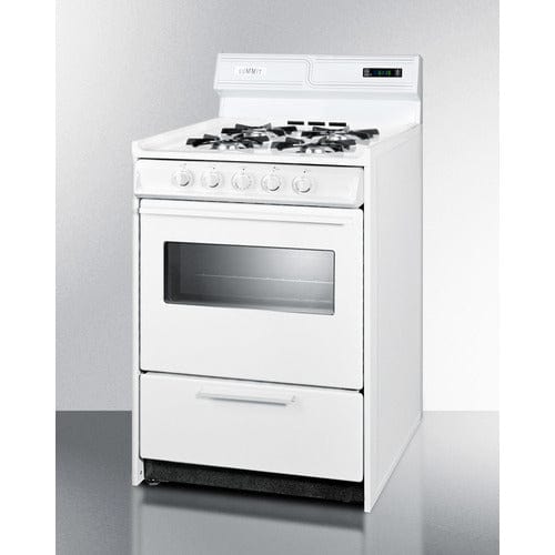 Summit Natural Gas Range/Stove Summit 24&quot; Wide Gas Range WNM6307KW