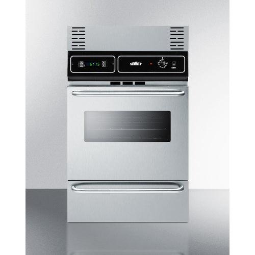 Summit Gas Wall Oven Summit 24" Wide Gas Wall Oven TTM7212BKW