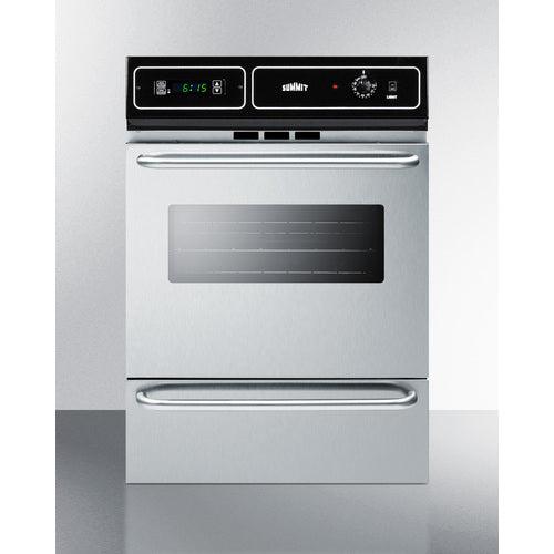 Summit Gas Wall Oven Summit 24" Wide Gas Wall Oven TTM7212BKW