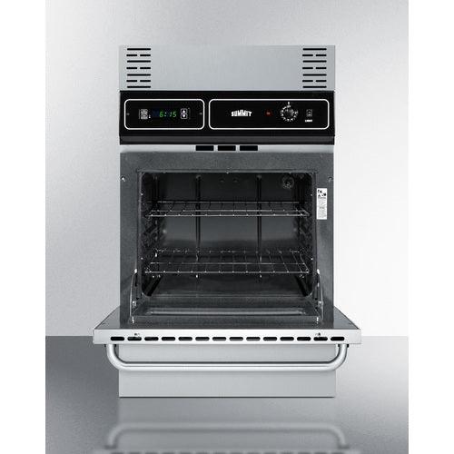 Summit Gas Wall Oven Summit 24" Wide Gas Wall Oven TTM7212BKW