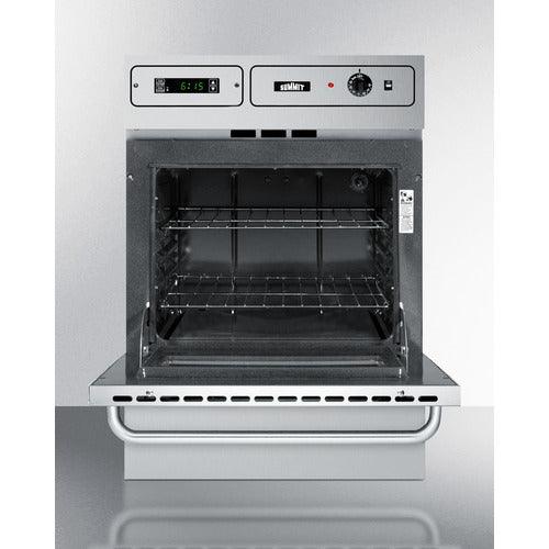 Summit Gas Wall Oven Summit 24" Wide Gas Wall Oven TTM7882BKW