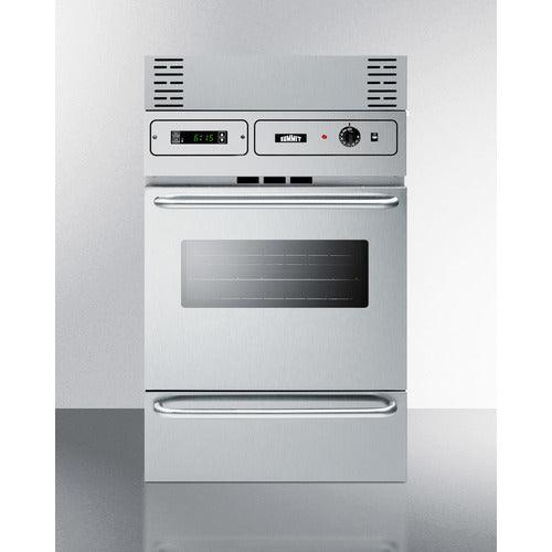 Summit Gas Wall Oven Summit 24&quot; Wide Gas Wall Oven TTM7882BKW