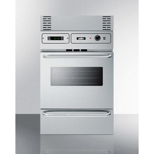 Summit Gas Wall Oven Summit 24" Wide Gas Wall Oven TTM7882BKW