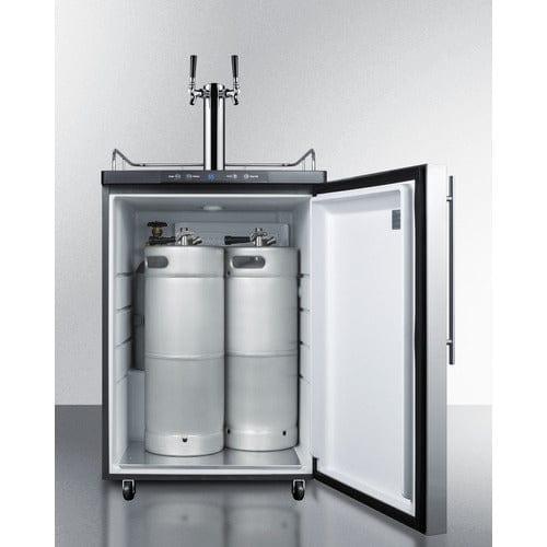 Summit Kegerator Summit 24&quot; Wide Kegerator SBC635MSSHVTWIN