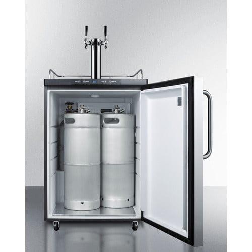 Summit Kegerator Summit 24&quot; Wide Kegerator SBC635MSSTBTWIN