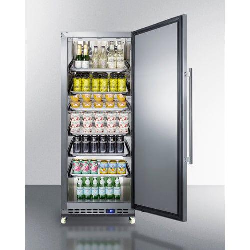 Summit All-Refrigerator Summit 24" Wide Mini Reach-In All-Refrigerator with Dolly FFAR121SSRI