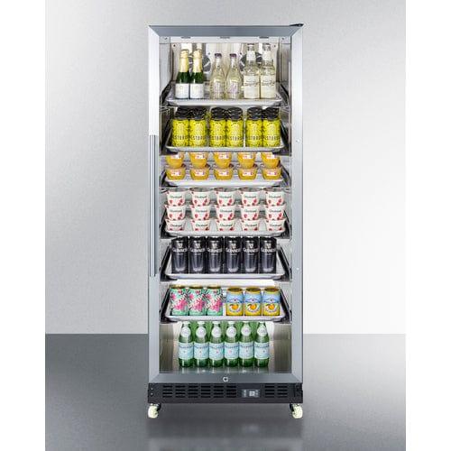 Summit Beverage Center Summit 24" Wide Mini Reach-In Beverage Center with Dolly SCR1156RI