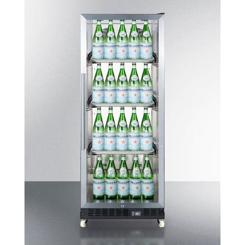 Summit Beverage Center Summit 24" Wide Mini Reach-In Beverage Center with Dolly SCR1156RI