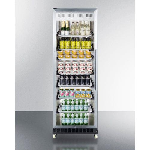 Summit Beverage Center Summit  24&quot; Wide Mini Reach-In Beverage Center with Dolly SCR1401LHRI