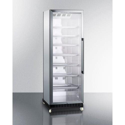 Summit Beverage Center Summit  24&quot; Wide Mini Reach-In Beverage Center with Dolly SCR1401LHRICSS