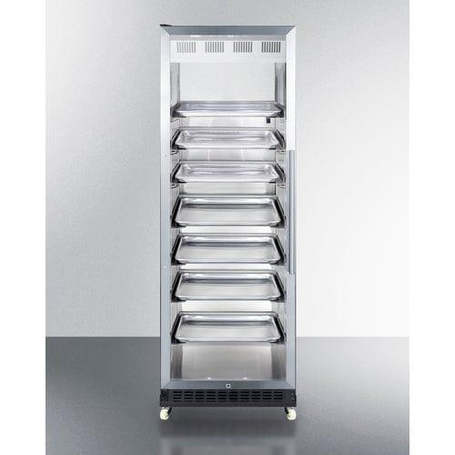 Summit Beverage Center Summit  24" Wide Mini Reach-In Beverage Center with Dolly SCR1401LHRICSS