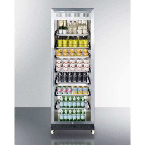 Summit Beverage Center Summit  24&quot; Wide Mini Reach-In Beverage Center with Dolly SCR1401RI