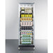 Summit Beverage Center Summit  24" Wide Mini Reach-In Beverage Center with Dolly SCR1401RICSS