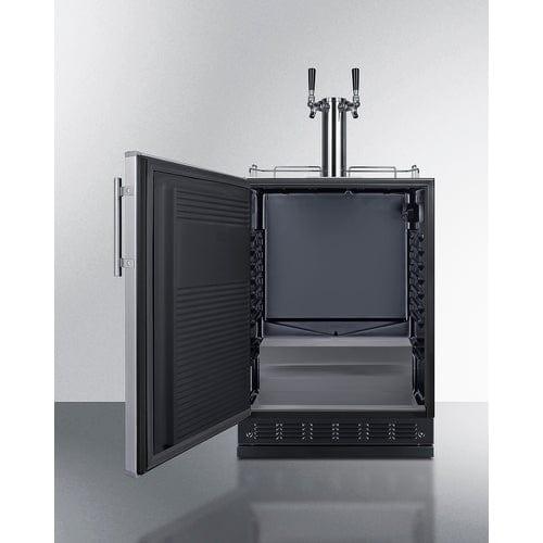 Summit Kegerator Summit 24" Wide Nitro Coffee Kegerator (Panel Not Included) SBC7BRSLHD